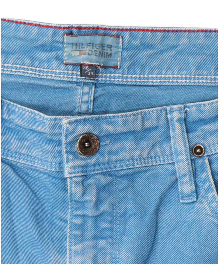 Tommy Hilfiger Mens Straight Jeans W36 L30 Blue Cotton