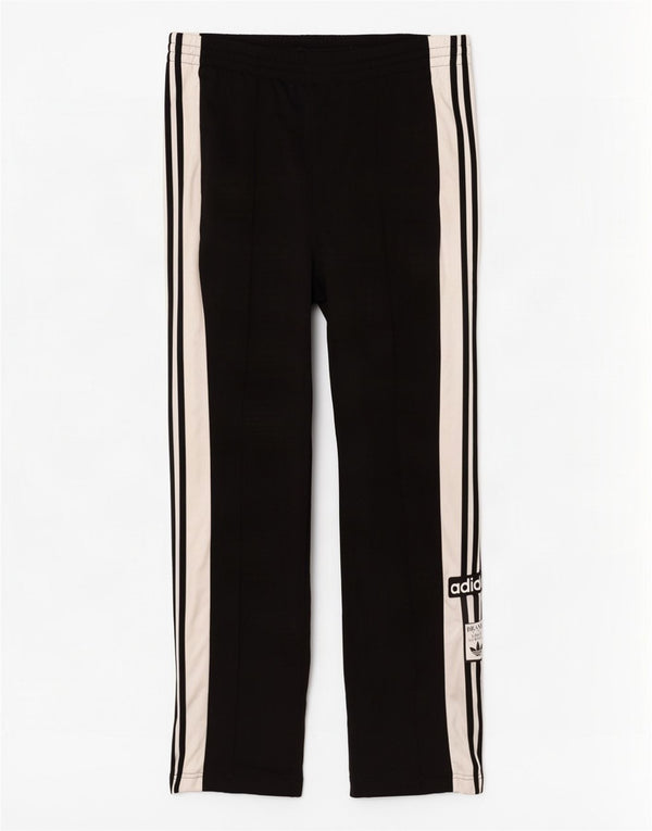 Adidas Womens Graphic Tracksuit Trousers UK 20/22 XL Black Colourblock