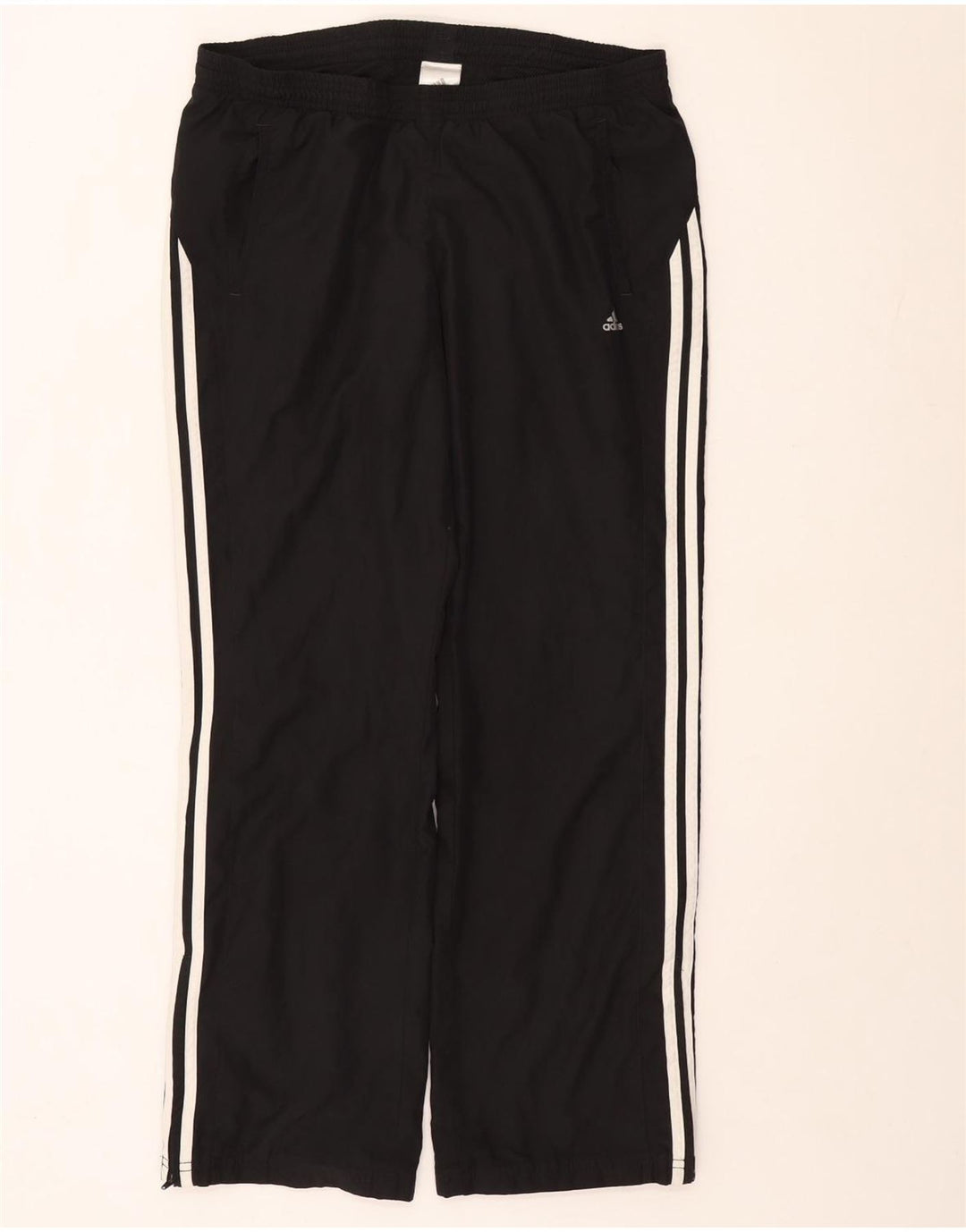Adidas Womens Tracksuit Trousers UK 14 Large Black Polyester