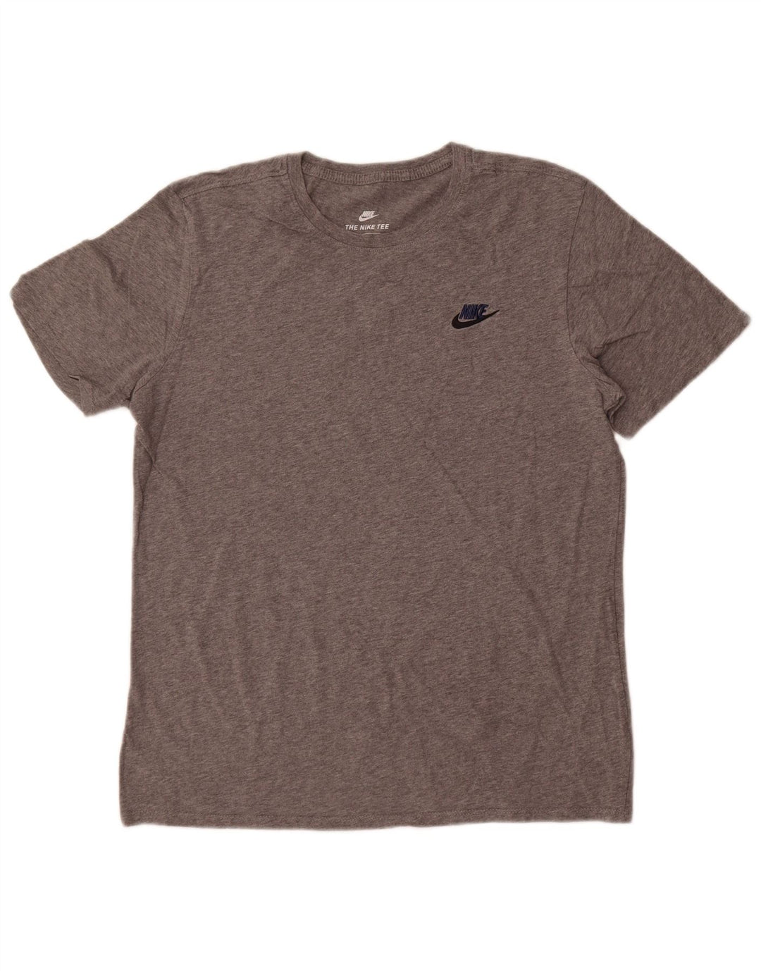 Nike Mens Athletic Cut Graphic T-Shirt Top Large Grey Cotton