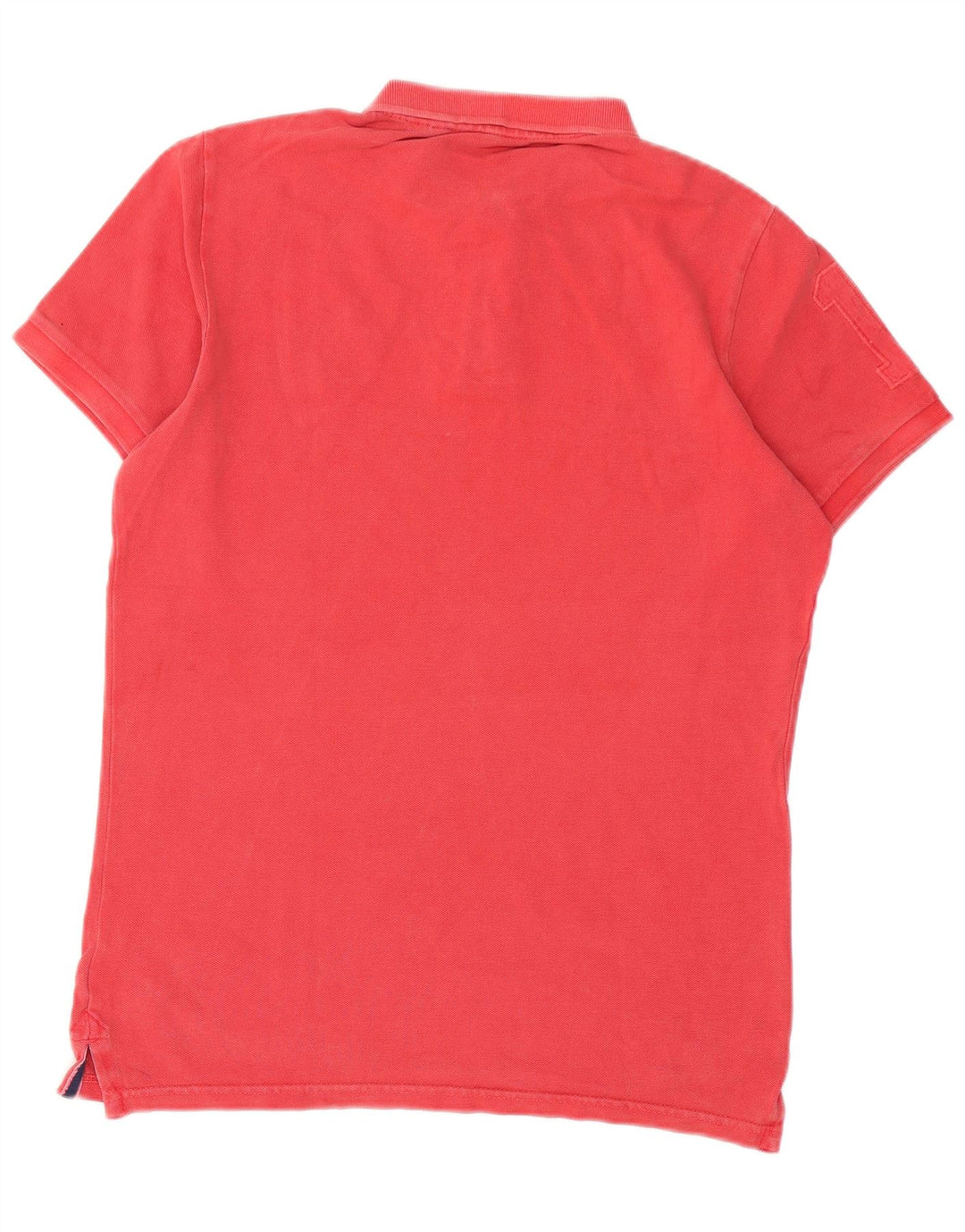 Superdry Mens Polo Shirt Medium Red Cotton