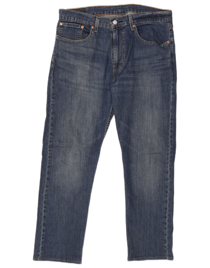 Levi's Mens 502 Tapered Jeans W36 L29 Blue Cotton