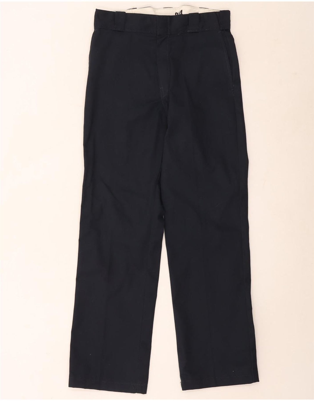 Dickies Mens Straight Chino Trousers W31 L32 Navy Blue Polyester