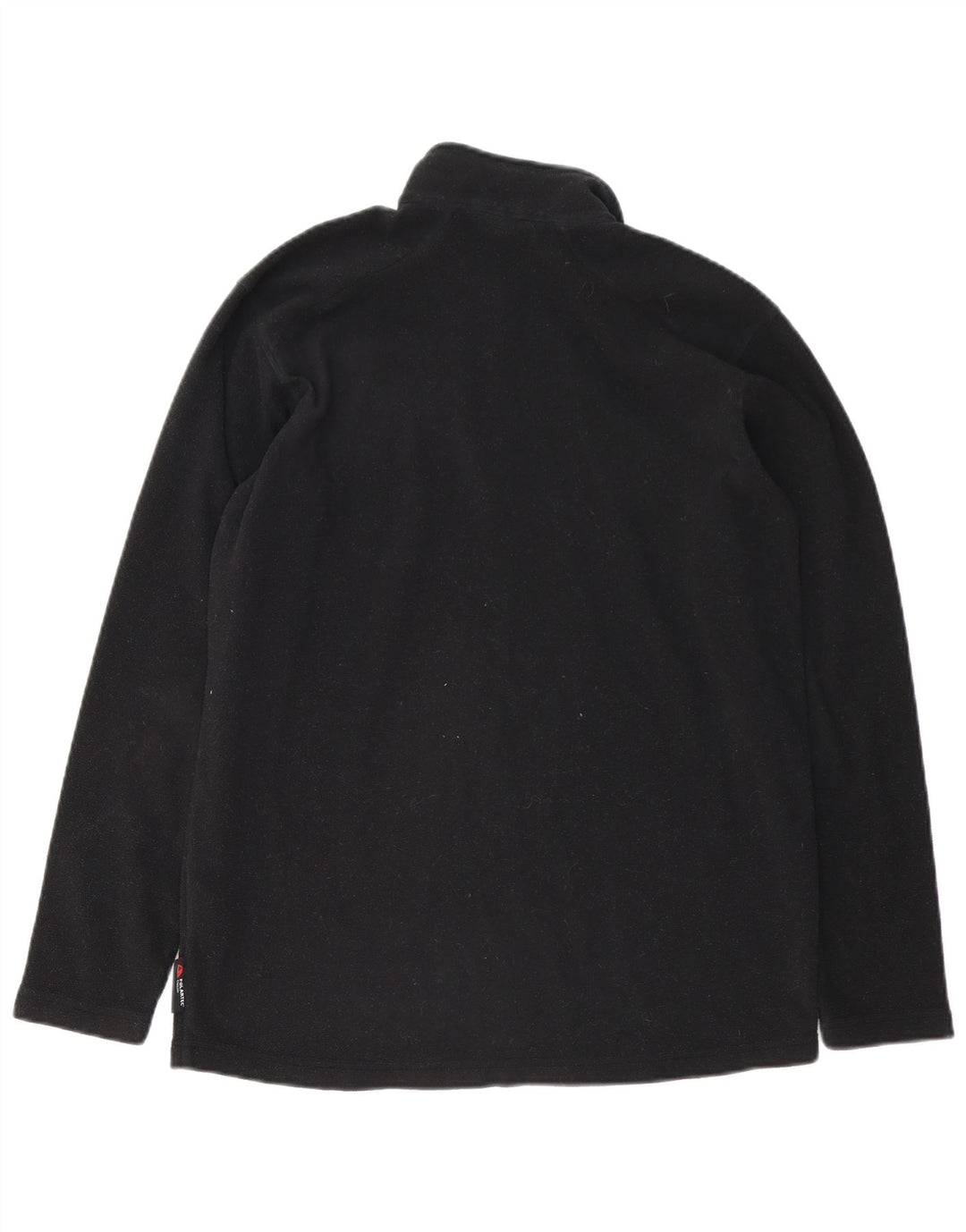 HELLY HANSEN Mens Zip Neck Fleece Jumper Medium Black Polyester
