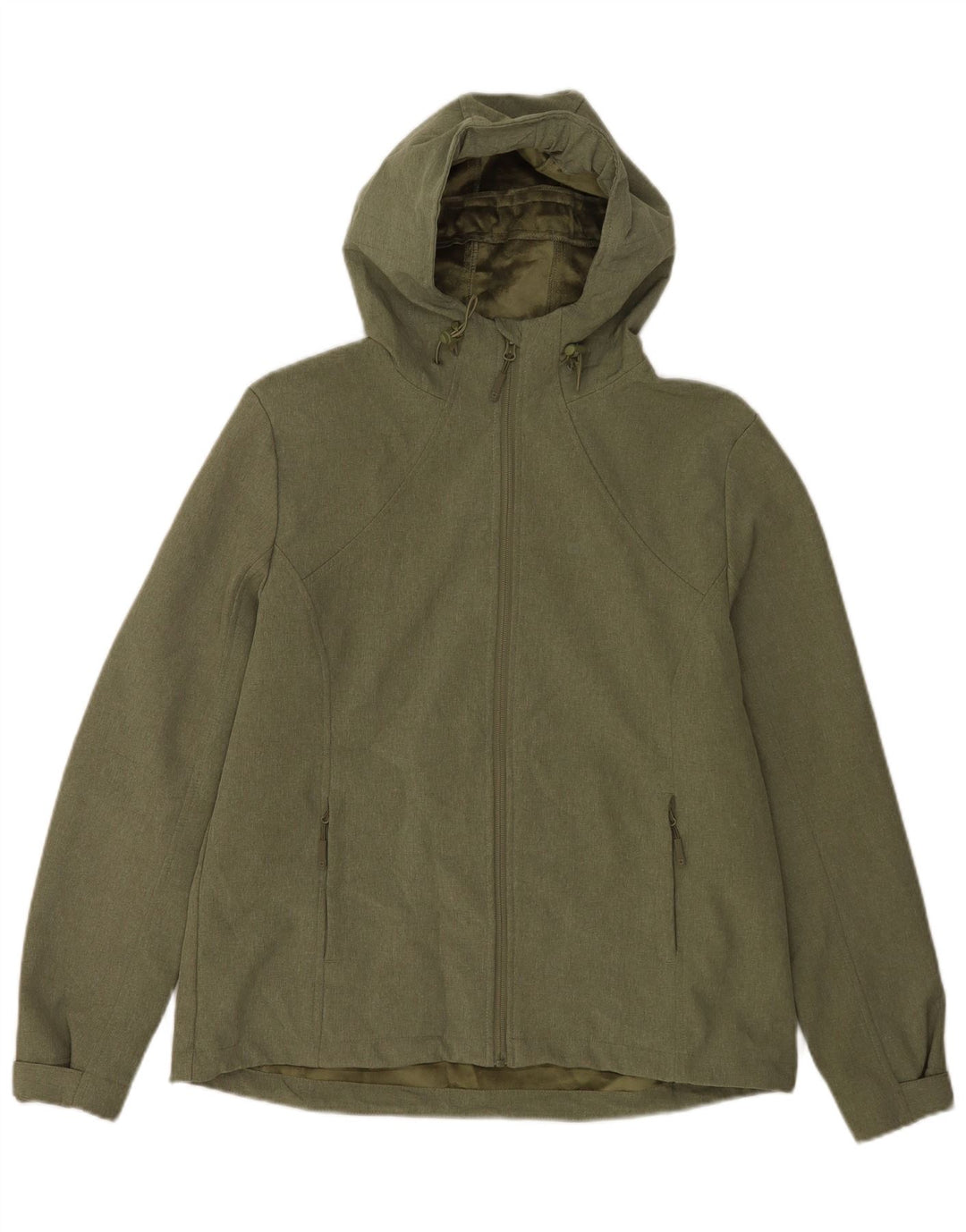 Mountain Warehouse Womens Hooded Windbreaker Jacket UK 16 Large Green