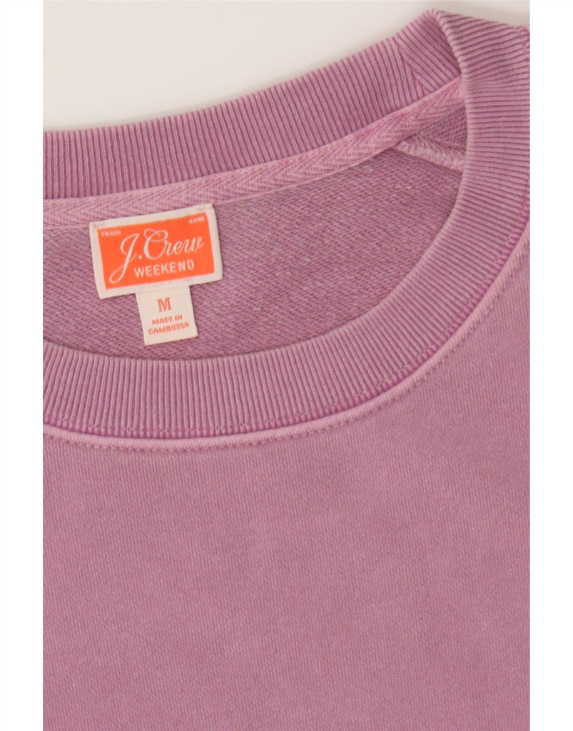 J. CREW Womens Weekend Short Sleeve Sweatshirt Jumper UK 14 Medium Pink Vintage J. Crew and Second-Hand J. Crew from Messina Hembry 