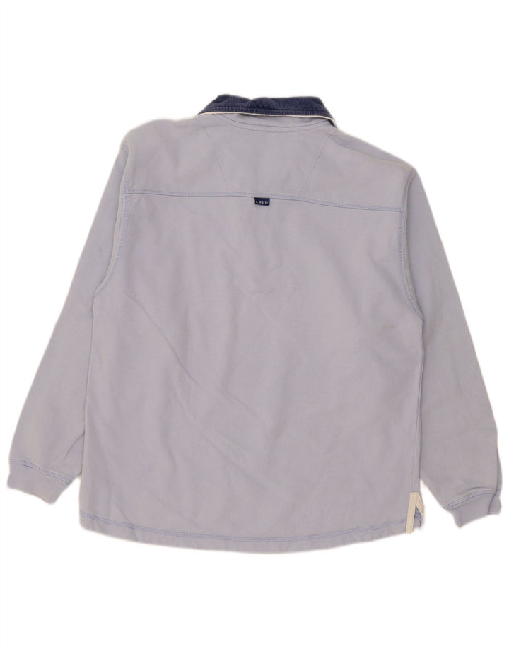 Crew Clothing Mens Zip Neck Sweatshirt Jumper Small Blue Cotton