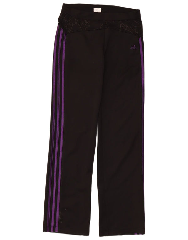 Adidas Womens Graphic Leggings UK 14 Large Black Polyester