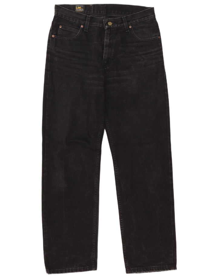 Lee Mens Brooklyn Straight Jeans W32 L32 Black Cotton