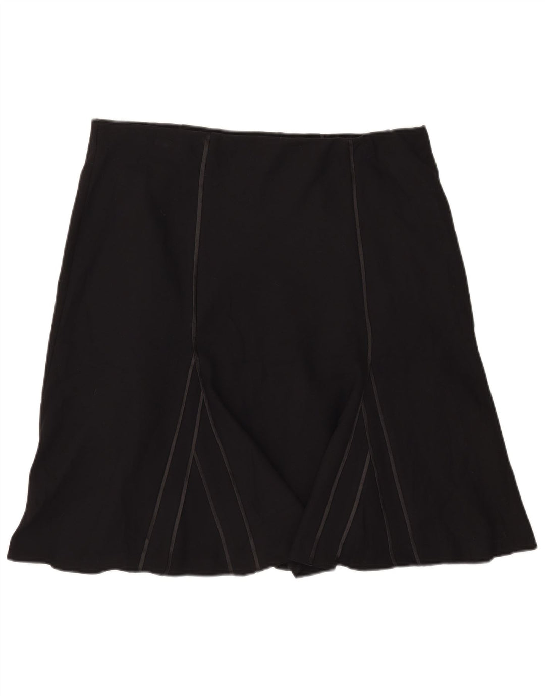 Marks & Spencer Womens A-Line Skirt UK 18 XL W40 Black Polyester