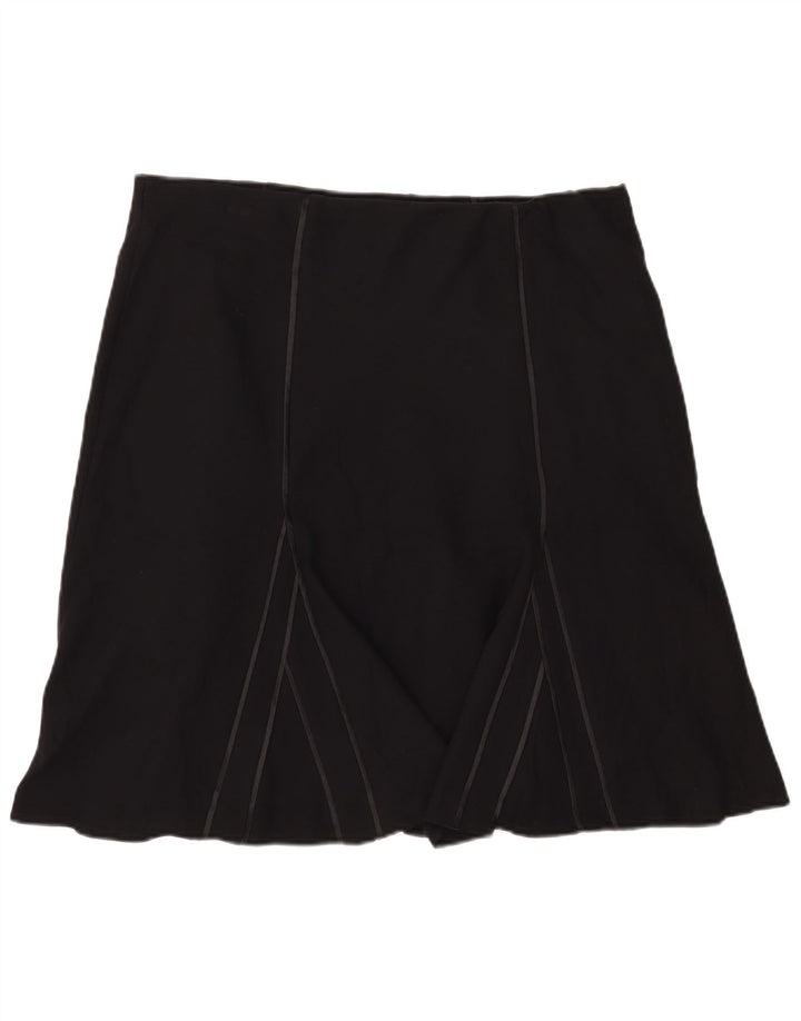 Marks & Spencer Womens A-Line Skirt UK 18 XL W40 Black Polyester