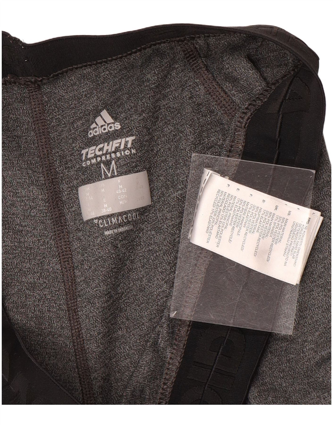 Adidas Womens Climacool Capri Leggings UK 12/14 Medium  Grey Colourblock