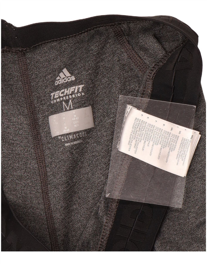 Adidas Womens Climacool Capri Leggings UK 12/14 Medium  Grey Colourblock