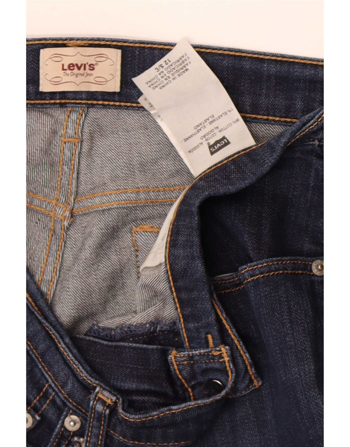 Levi's Womens Bootcut Jeans US 12 Large W32 L30 Navy Blue Cotton