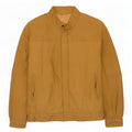 Vintage Mens Leather Jacket IT 48 Medium Beige
