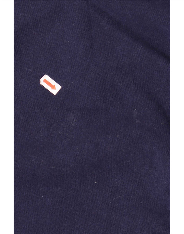 Fila Mens Graphic Sweatshirt Jumper IT 50 Medium Navy Blue Colourblock