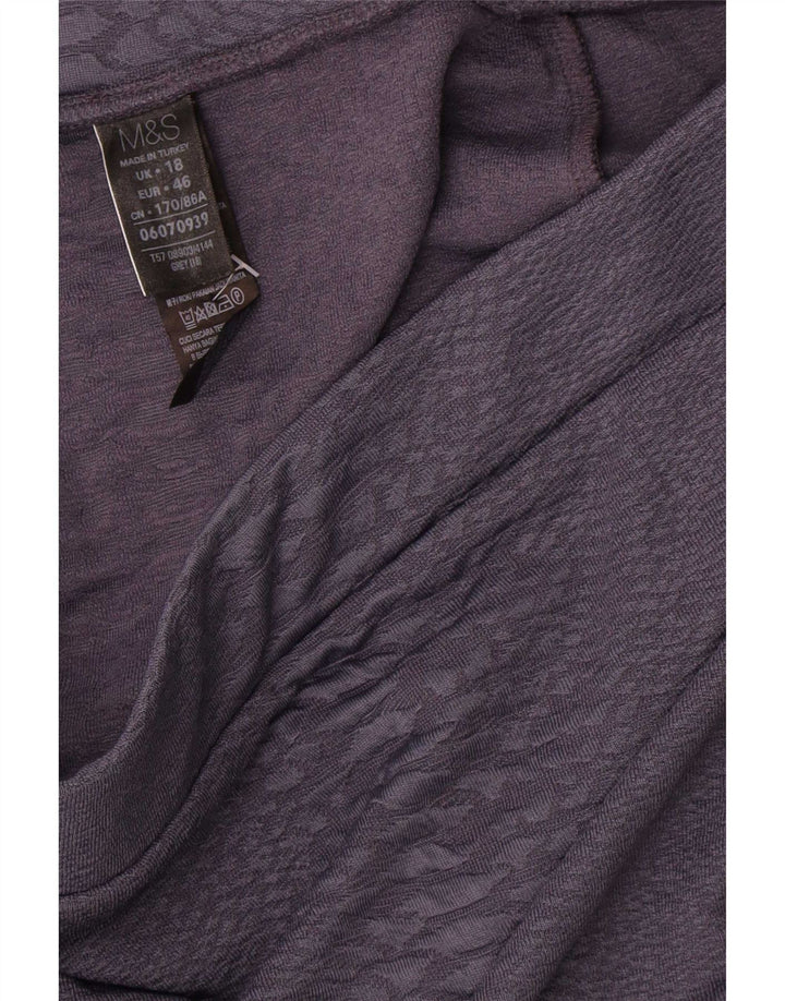Marks & Spencer Womens Pencil Skirt UK 18 XL W36  Grey Polyester