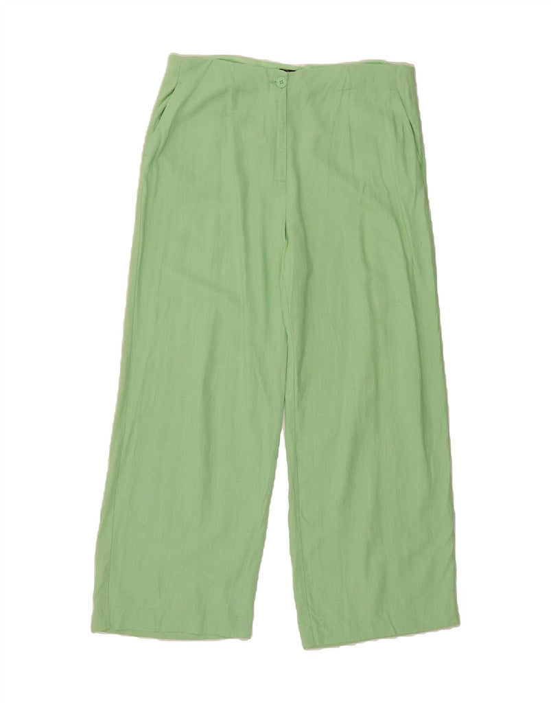 MARKS & SPENCER Womens High Waist Chino Trousers UK 18 XL W38 L30  Green Vintage Marks & Spencer and Second-Hand Marks & Spencer from Messina Hembry 