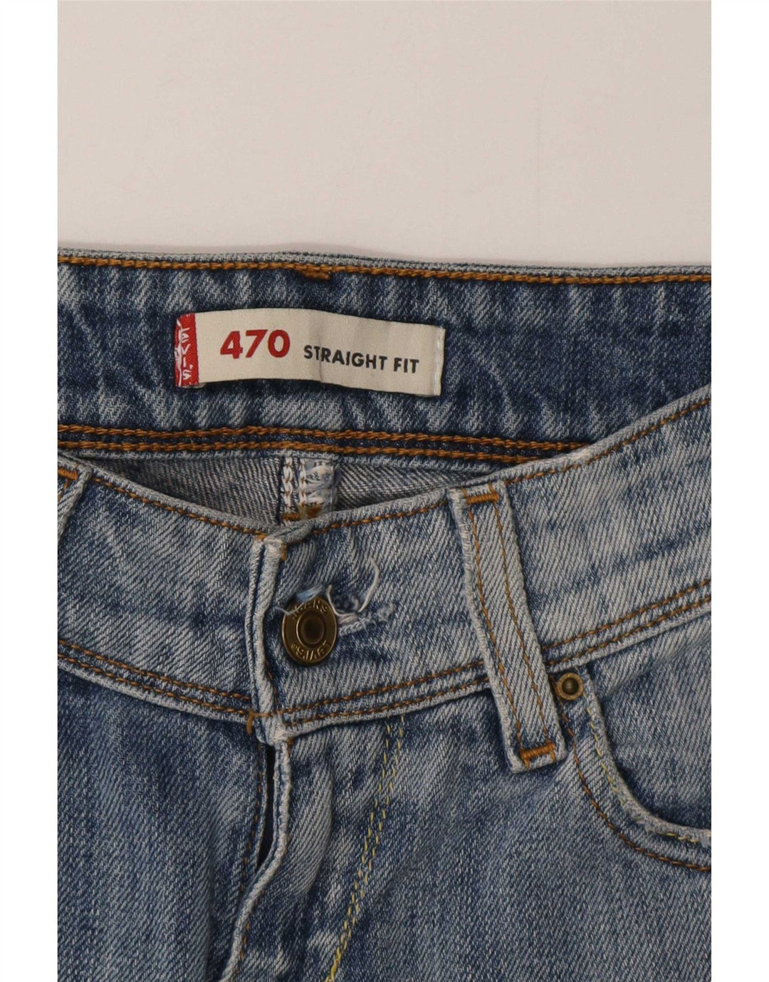 Levi's Womens 470 Straight Jeans W28 L26 Blue