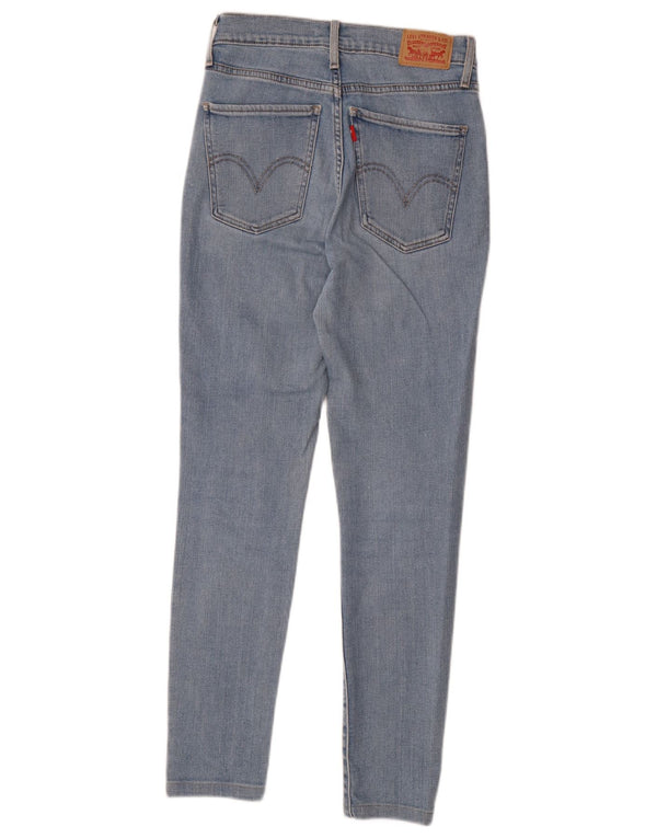 Levi's Womens Mile High Super Skinny Jeans W27 L28 Blue Cotton