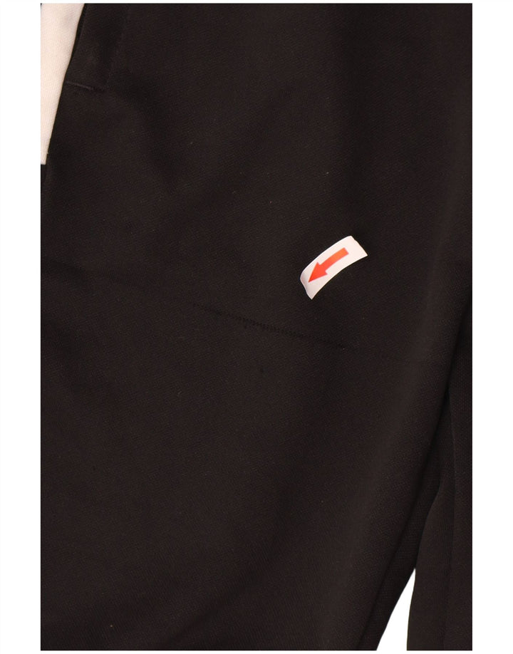 Adidas Boys Graphic Tracksuit Trousers 11-12 Years Black Polyester