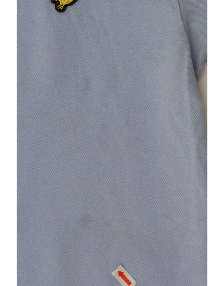 Lyle & Scott Mens Polo Shirt Medium Blue Cotton