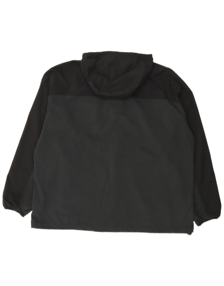 Columbia Mens Hooded Tracksuit Top Jacket 2XL Black Colourblock Polyester