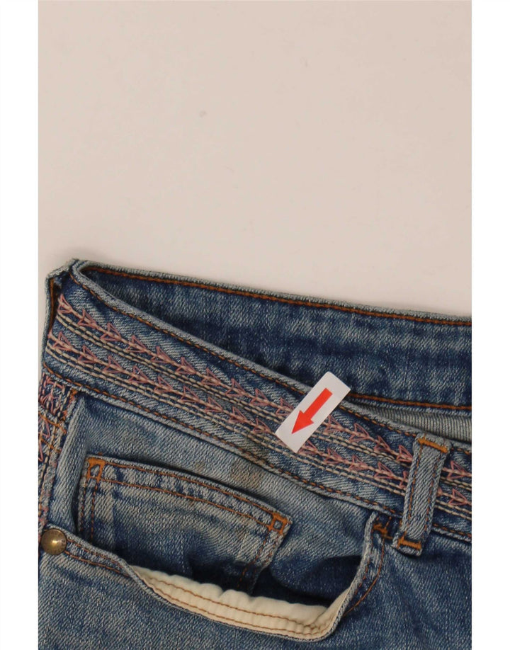 Fat Face Womens Denim Shorts UK 10 Small W30 Blue Cotton