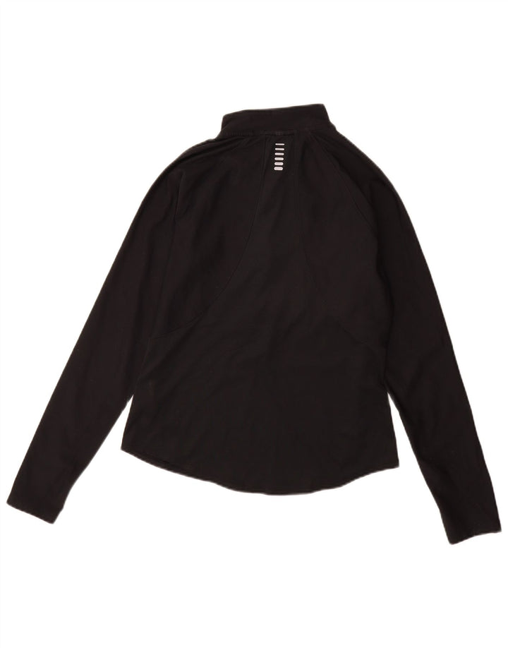 Under Armour Womens Heat Gear Top Long Sleeve UK 10 Small Black Elastomere