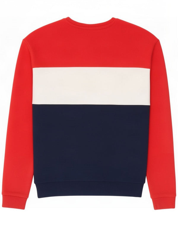 Fila Womens Graphic Sweatshirt Jumper UK 10 Small Multicoloured Colourblock