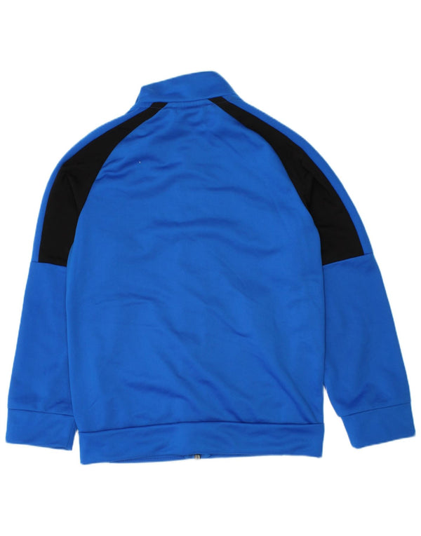 Puma Boys Graphic Tracksuit Top Jacket 5-6 Years Blue Colourblock