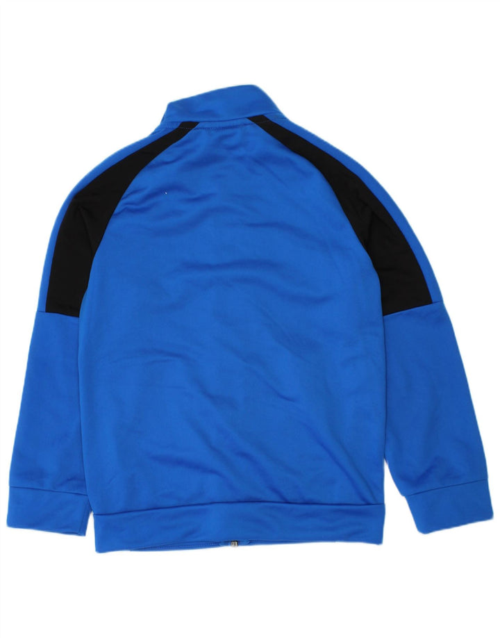 Puma Boys Graphic Tracksuit Top Jacket 5-6 Years Blue Colourblock