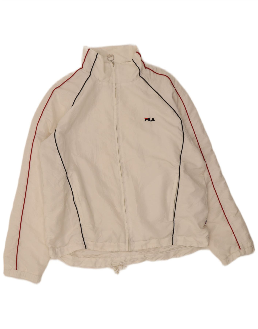 Fila Mens Tracksuit Top Jacket XL White Polyester