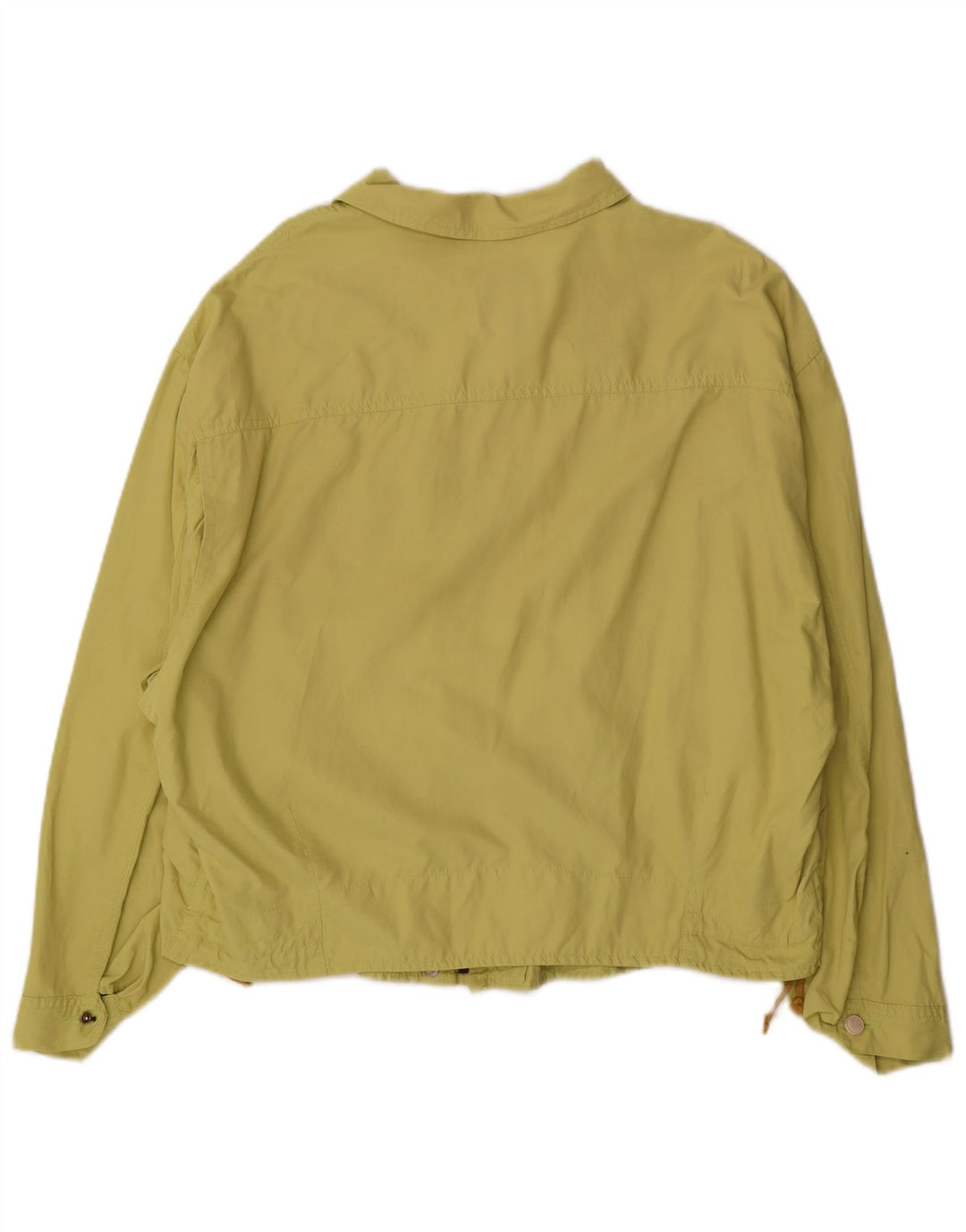 Trussardi Jeans Womens Oversized Bomber Jacket IT 44 Medium Green Polyamide