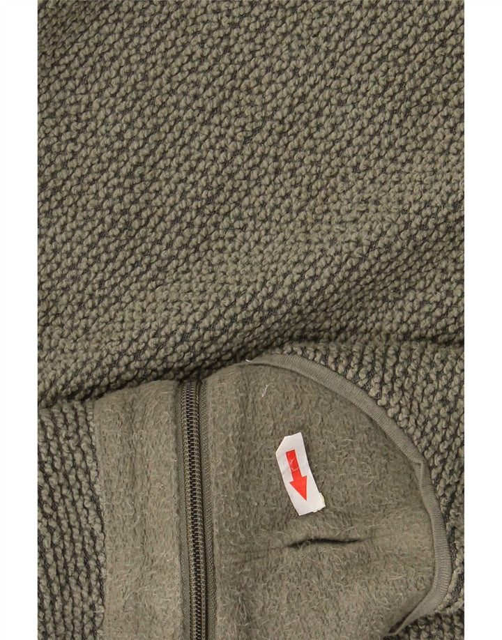 Weird Fish Mens Sweatshirt Jumper Small Khaki Cotton