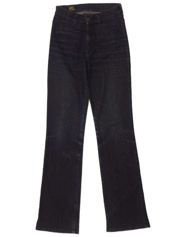 Lee Womens Flared Jeans W28 L33 Navy Blue Cotton