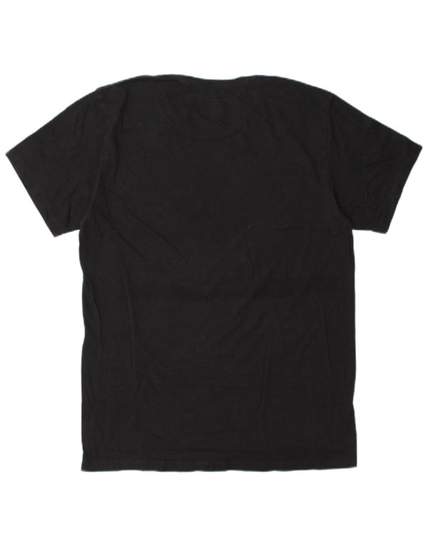 CALVIN KLEIN Mens T-Shirt Top Medium Black Cotton