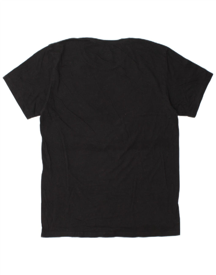 CALVIN KLEIN Mens T-Shirt Top Medium Black Cotton