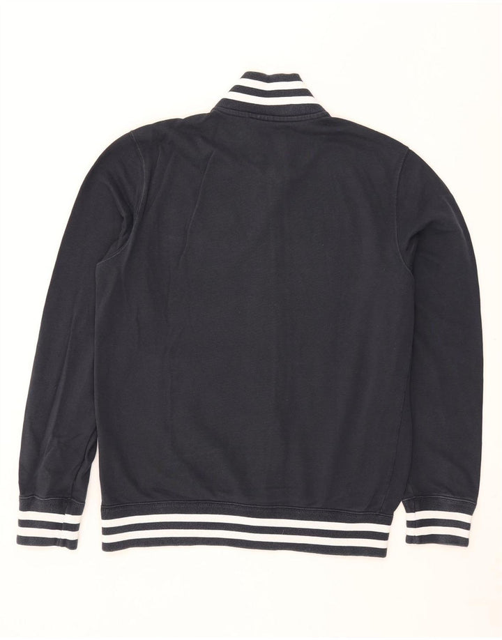 CHAMPION Mens Tracksuit Top Jacket Medium Navy Blue Striped Cotton