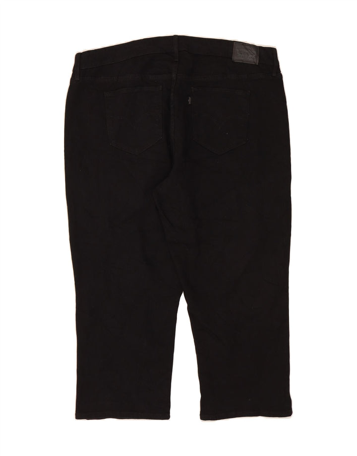 LEVI'S Womens Bermuda Denim Shorts US 22 3XL W40 Black Cotton Vintage Levi's and Second-Hand Levi's from Messina Hembry 