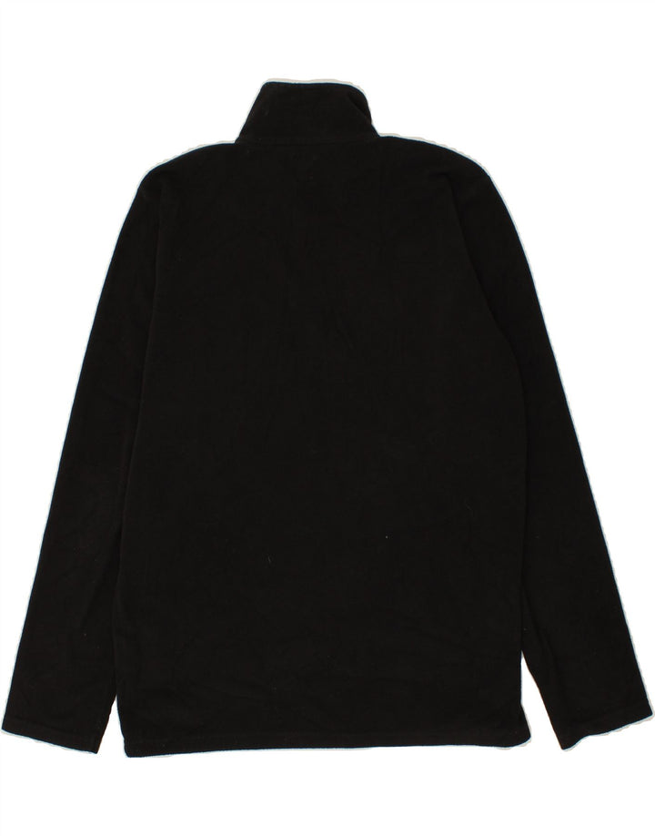 MOUNTAIN WAREHOUSE Mens Zip Neck Fleece Jumper Medium Black Polyester Vintage Mountain Warehouse and Second-Hand Mountain Warehouse from Messina Hembry 