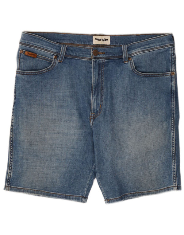Wrangler Mens Texas Denim Shorts W34 Large  Blue Cotton