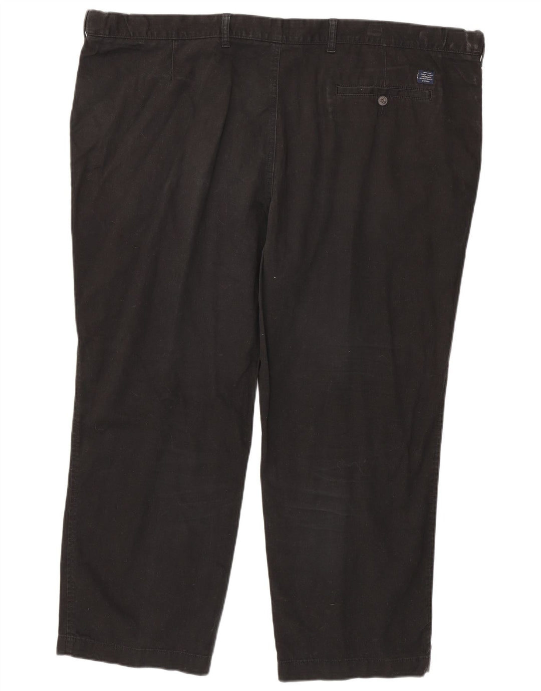 Marks & Spencer Mens Regular Fit Chino Trousers W50 L29 Black Cotton