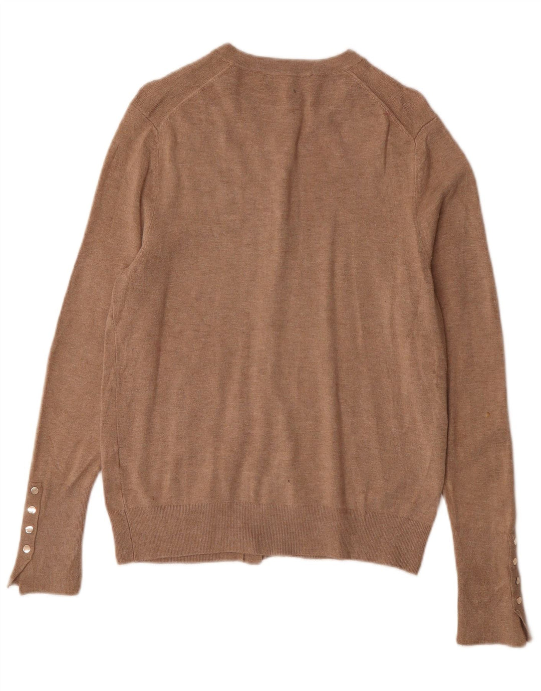 Zara Womens Cardigan Sweater UK 14 Large Brown