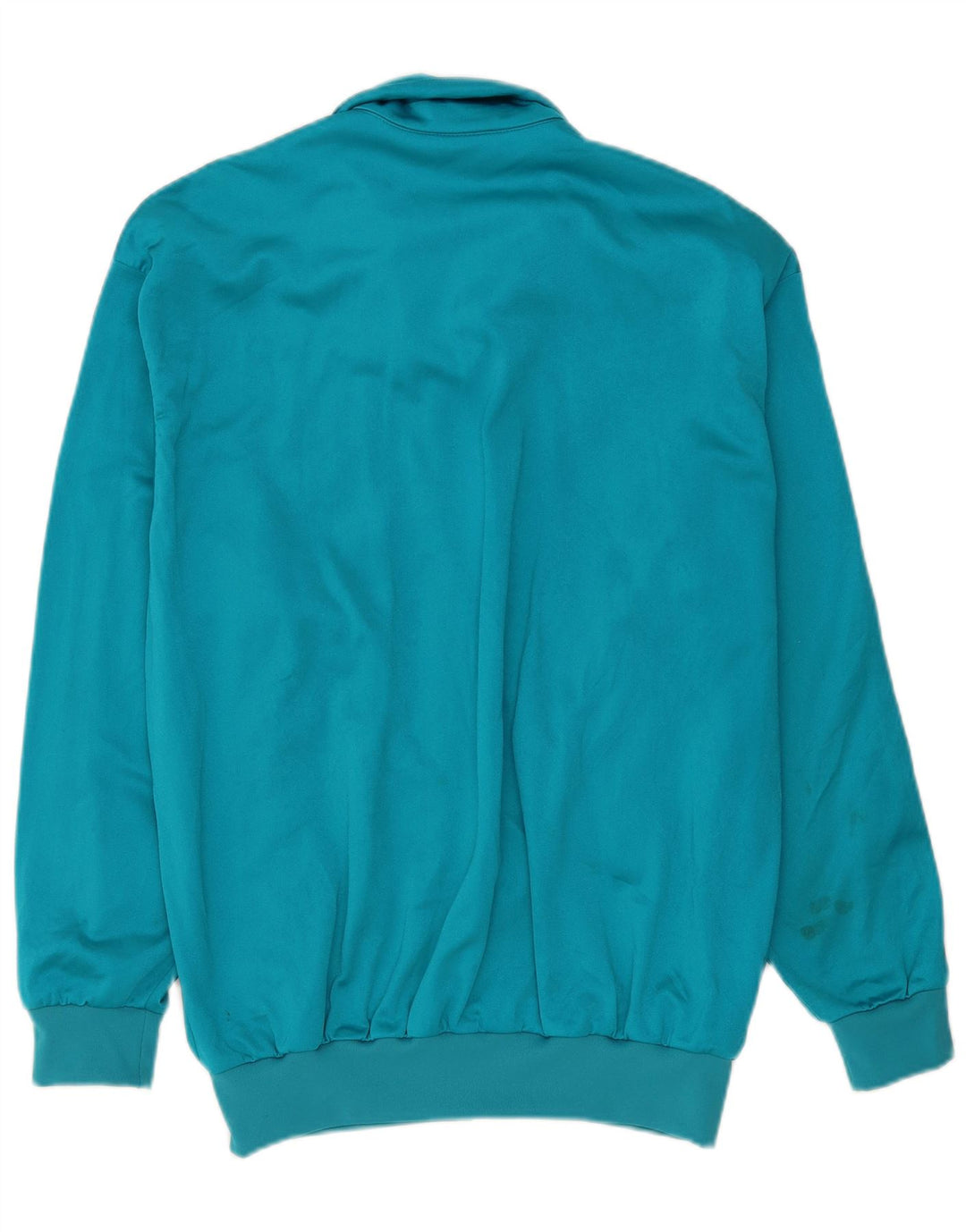 Asics Mens Graphic Tracksuit Top Jacket Large Blue Polyamide Sports