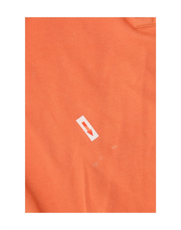 Polo Ralph Lauren Mens Polo Shirt Medium Orange Cotton