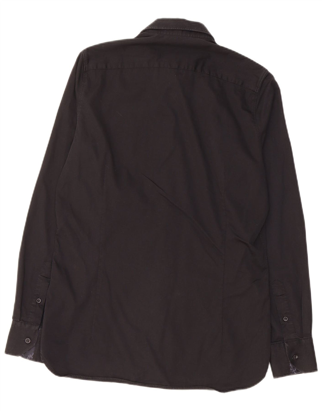 TED BAKER Mens Shirt Size 15 Medium Black Cotton