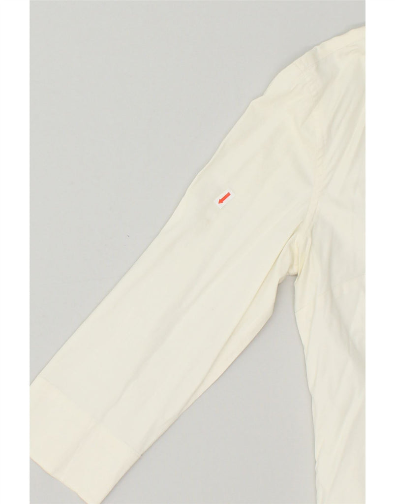 STEFANEL Womens Shirt UK 12 Medium Off White Cotton | Vintage Stefanel | Thrift | Second-Hand Stefanel | Used Clothing | Messina Hembry 