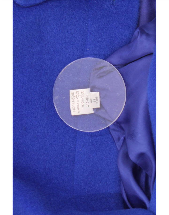 Viyella Womens Oversized Overcoat UK 12 Medium Blue Mohair