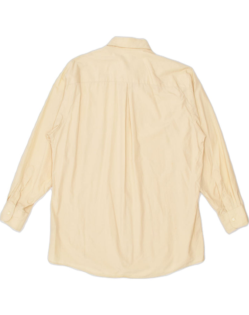 DKNY Mens Shirt Size 16 1/2 Large Yellow Cotton | Vintage | Thrift | Second-Hand | Used Clothing | Messina Hembry 